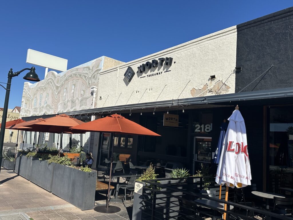 Worth Takeaway exterior in downtown Mesa Arizona